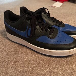 Nike Black and Blue Sneakers Classic Design